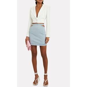 WeWoreWhat Skirt Womens Small Denim Cut Out